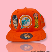 Orange Miami Dolphins x Scarface Custom Snapback Hat