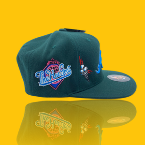 Forest Green Atlanta "Waffle House" Custom Snapback Hat Pin Not Included