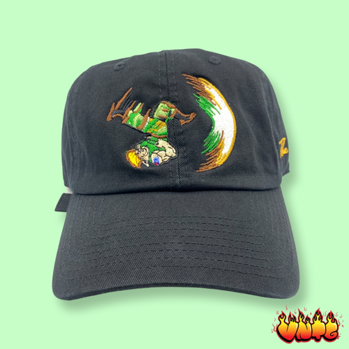 Black Flip Kick Dad Cap Hat