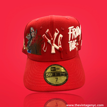 New York Yankee x "Friday The 13th" Custom Fitted In Red READ DESCRIPTION!!