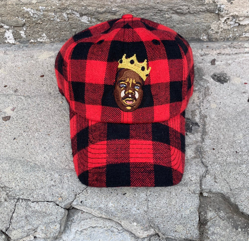 Red & Black Lumberjack Dad Cap Hat