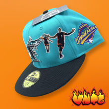 Teal Florida Marlins Fitted “The Real Miami” Grey UV