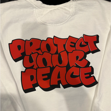 White Protect Your Peace Lost & Found Crewneck