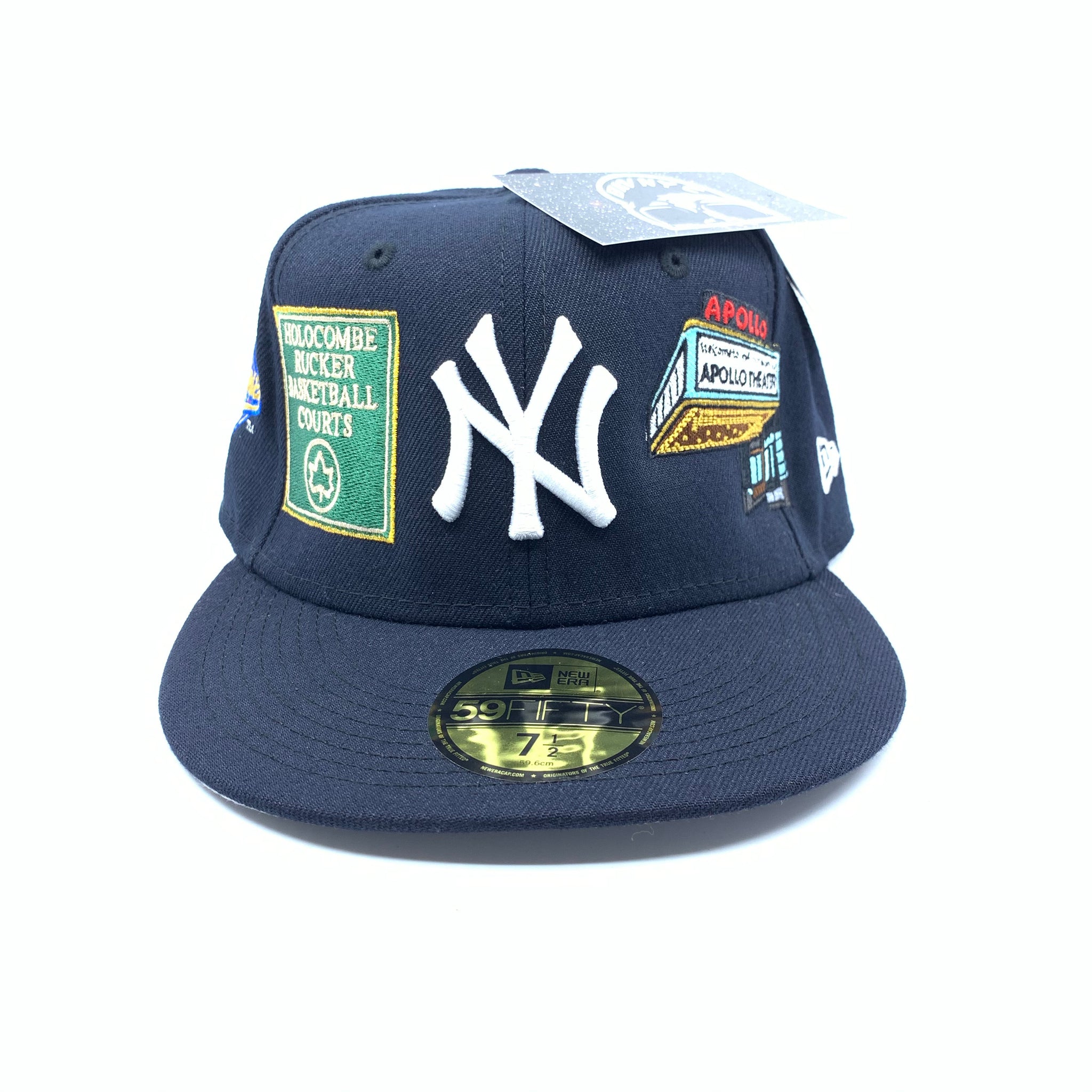 NY Yankees Fitted The Real HARLEM Navy 1996 World Series READ