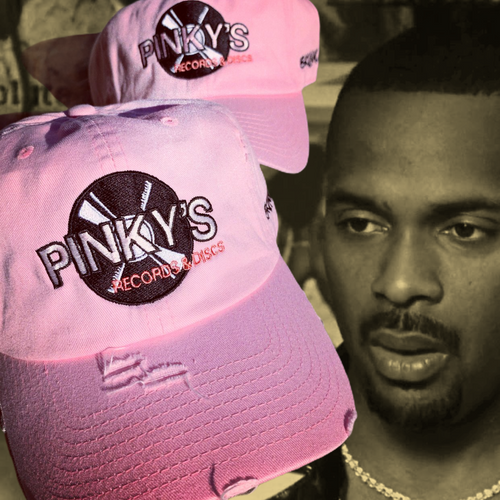 Pinky's Records & Disc Pink Dad Cap Hat