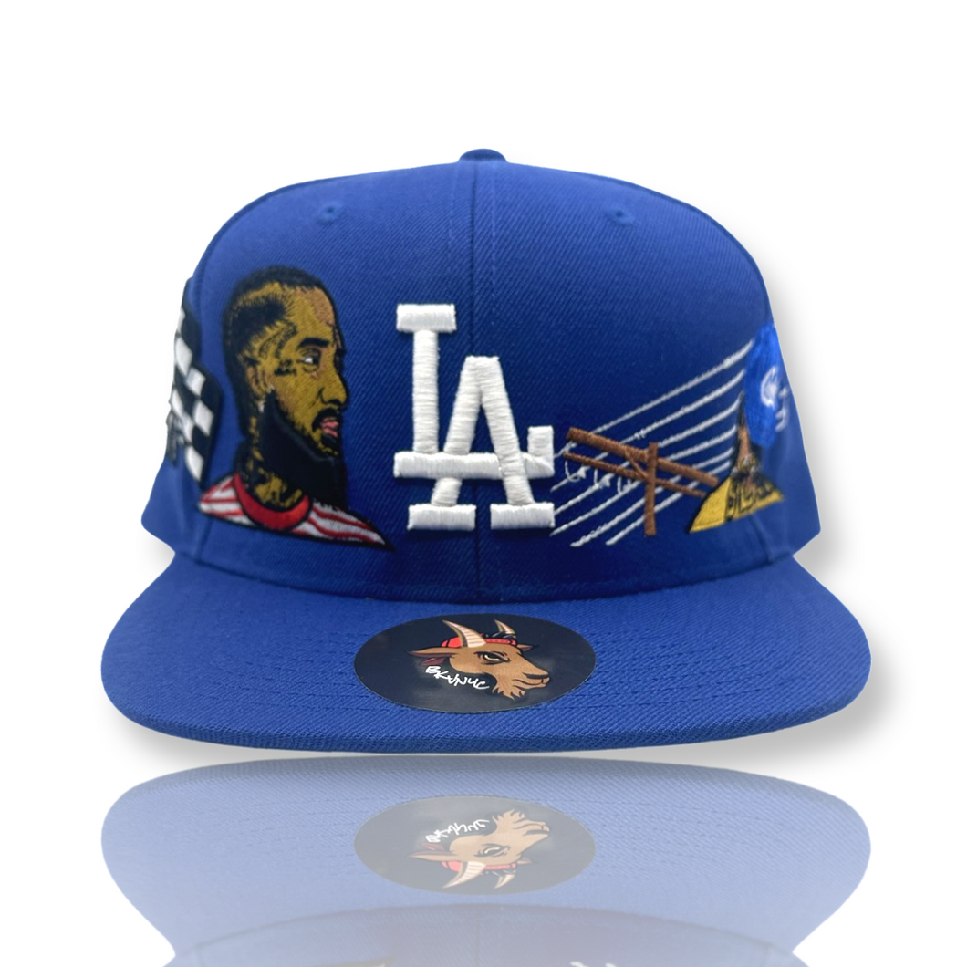 Blue & Cream LA Dodgers Nipsey Hussle 
